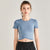 Blue cropped tee