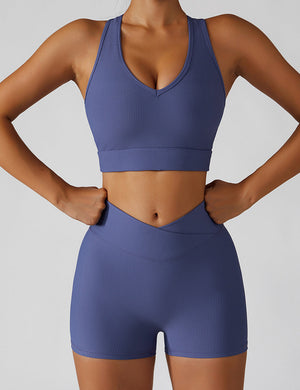 Textured Scoop Longline Sports Bra Tank for teens