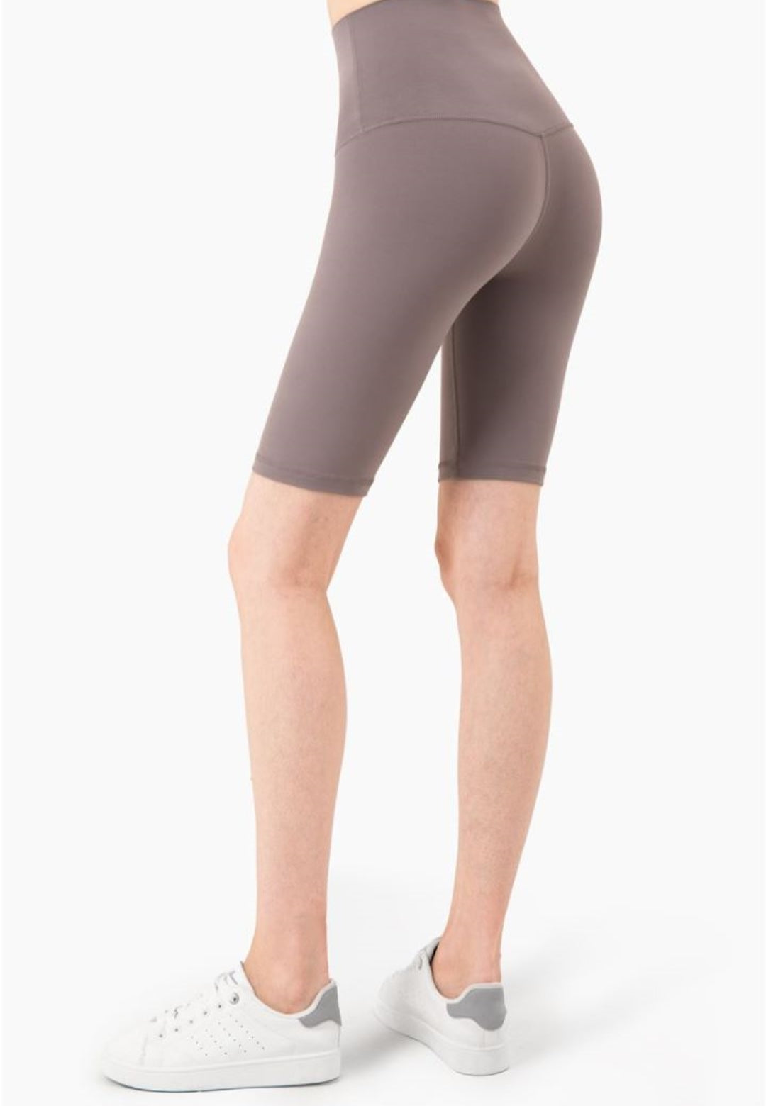 Side view of High Waist Basic Biker Shorts