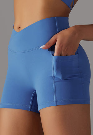 V-Waist Cross Back Shorts 