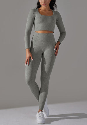 Pretty Long Sleeve Activewear Set