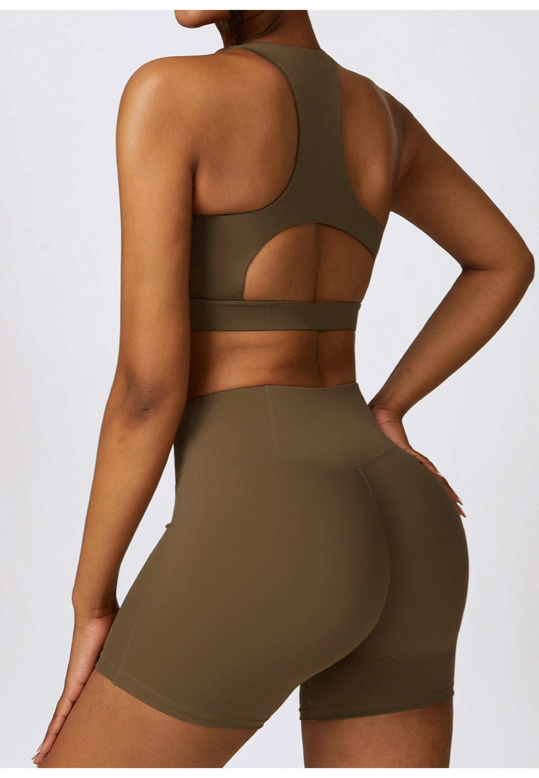 view of the side of High Waist Activewear Shorts
