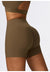 Left side view of High Waist Activewear Shorts
