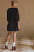 Maribelle Baby Doll Linen Dress Black