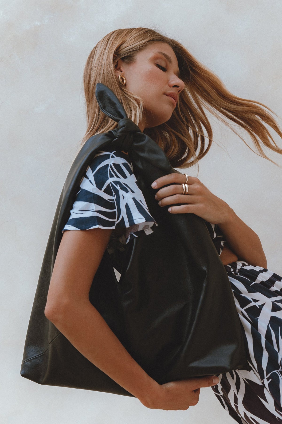 Nudo Knotted Leather Shoulder Bag 