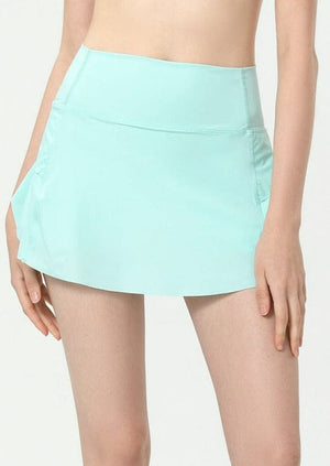 Green Ruffled Mini Tennis Skort
