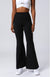 Front of High Waist Flare Pants with Stitching
