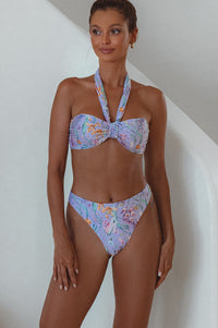 Full View of Palmeria Bandeau Bikini Top