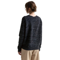 Pleione V-neck Ruched Sweater in Charcoal