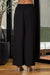 BLACK HIGH WAISTED TIE KNOT WIDE LEG PANTS