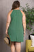 Picture of the back of HALTER NECKLINE PLUS SIZE MINI DRESS