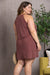 Picture of the side of HALTER NECKLINE PLUS SIZE MINI DRESS