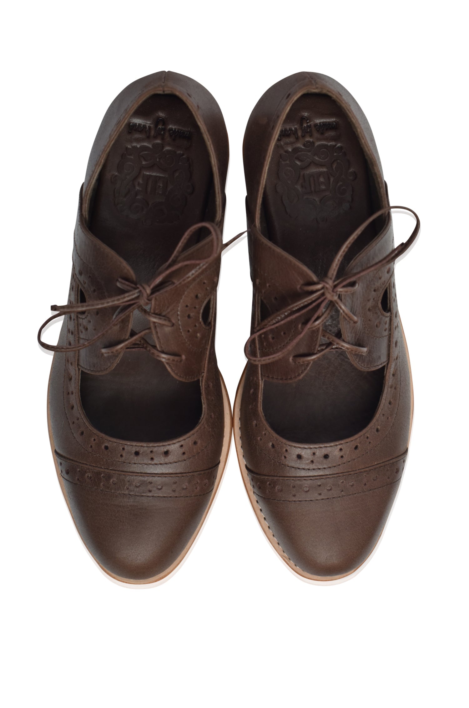 Top view of Scandinavia Leather Oxfords