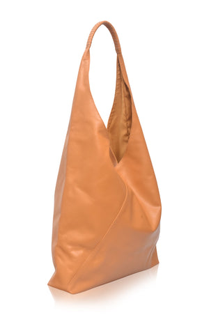 Side view of Sueno Slouchy Leather Bag