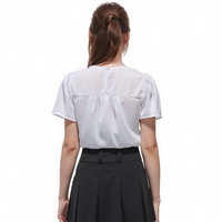 Pleione Ruffle Front Babydoll Blouse