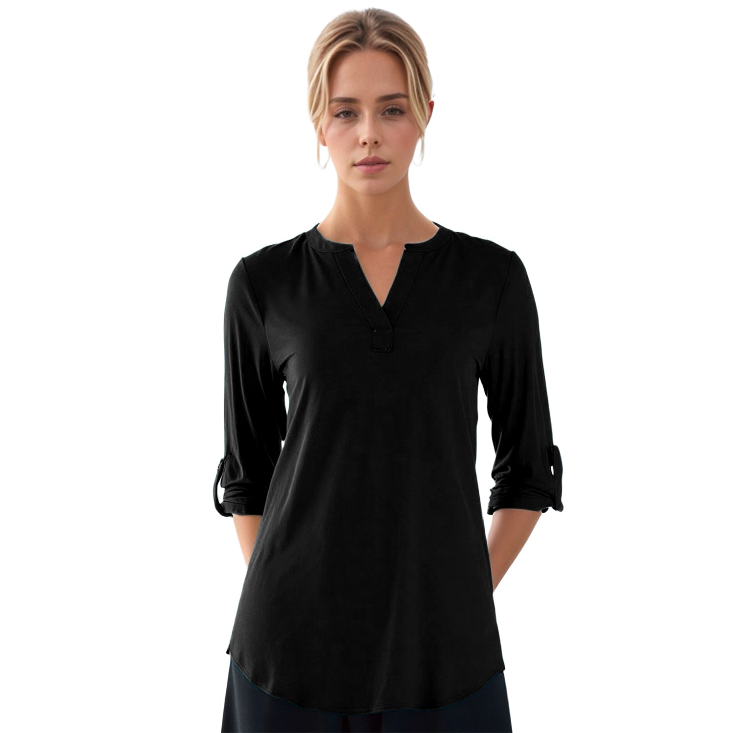 Women's Hi-Lo Solid Shirt