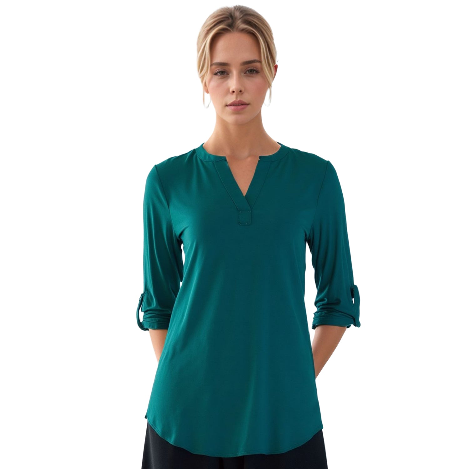Women's Hi-Lo Solid Shirt