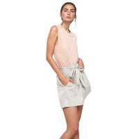 Pleione Women's High-Waist Shorts With Pockets