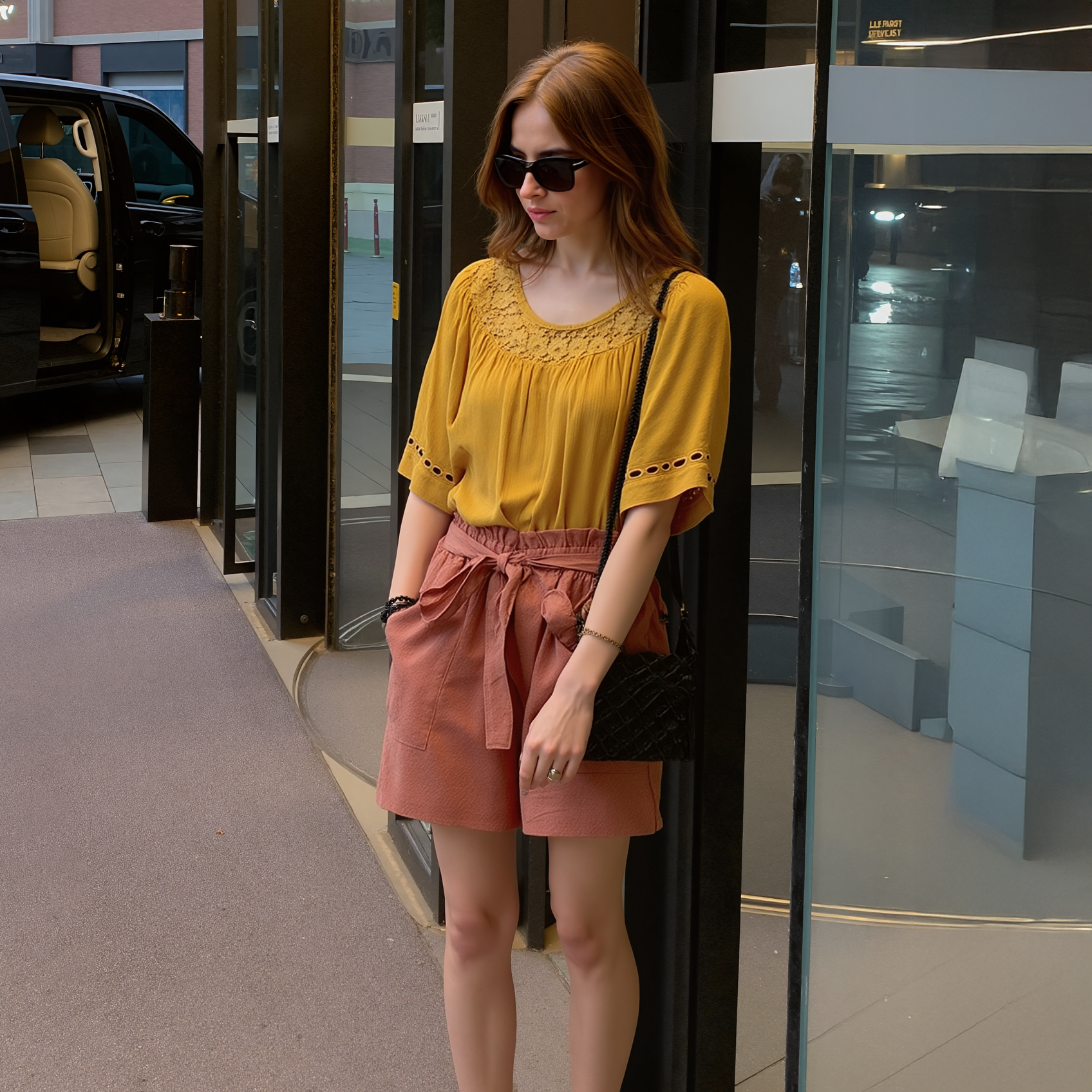 Pleione Women's High-Waist Shorts With Pockets by Shop at Konus