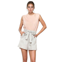 Pleione Women's High-Waist Shorts With Pockets