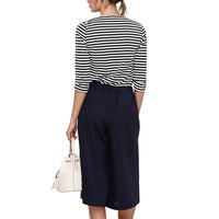 UPDATED - Pleione Women's Pleated Wide Leg Capris