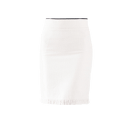 Luxe White Mini Tweed Skirt – A Luxurious Blend of Elegance and Sophistication.