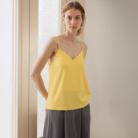 Pleione Women's Petal Edge Cami Blouse