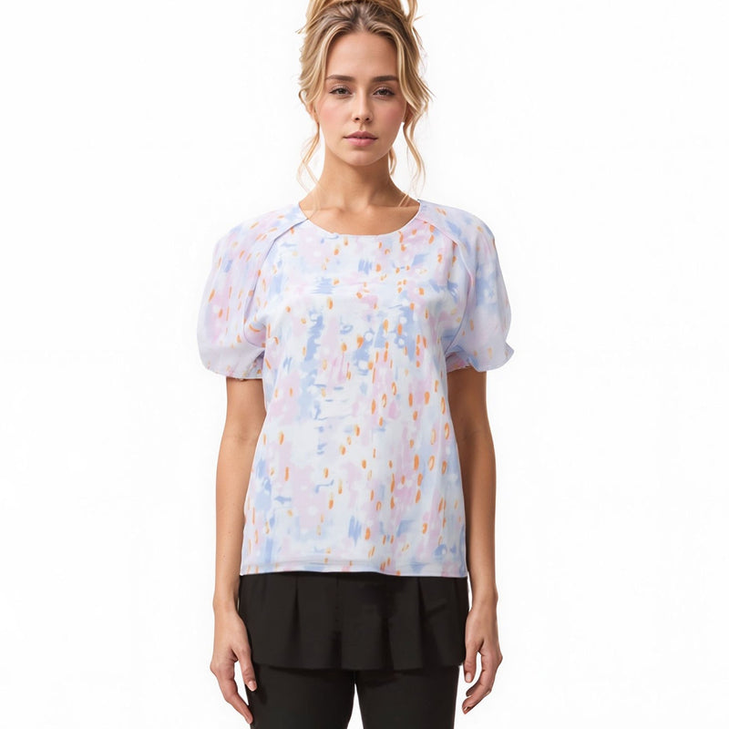 Women's Paint Splashed Printed Top