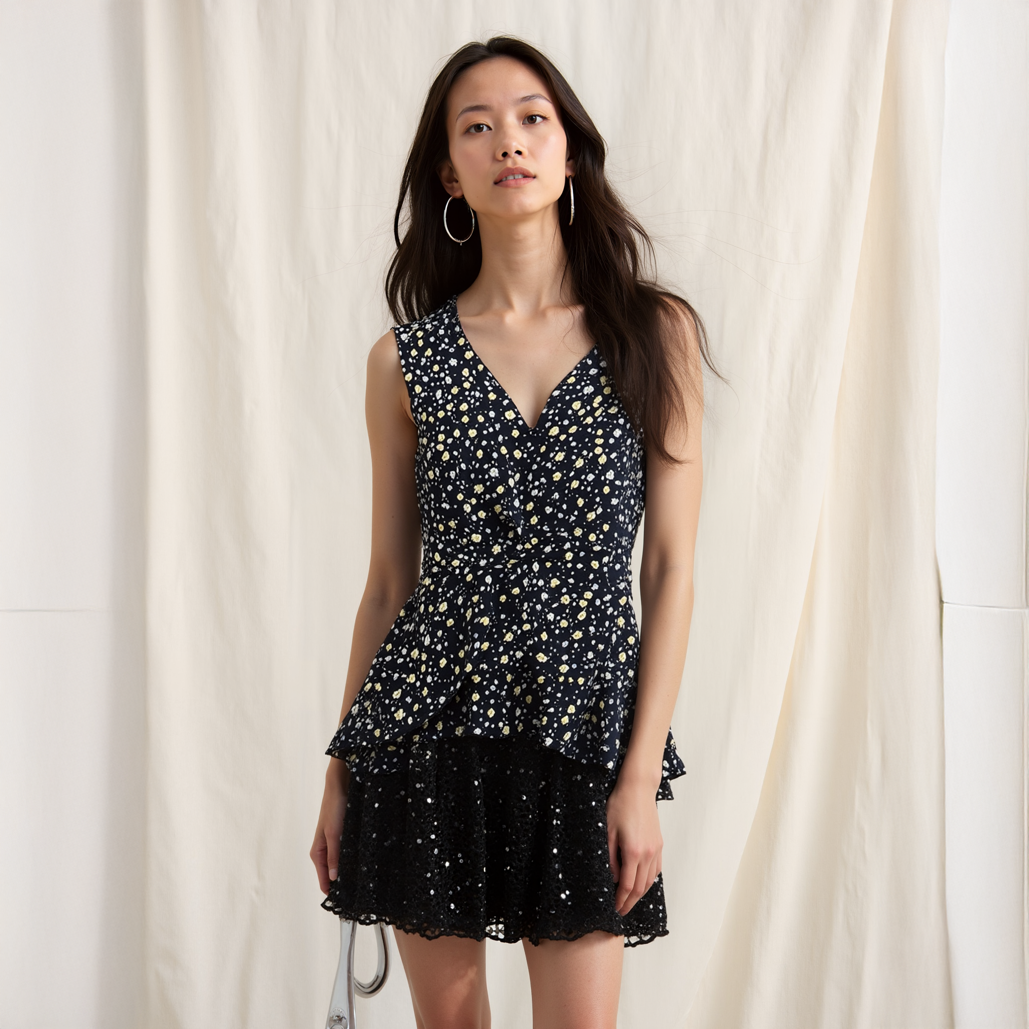 Pleione Sleeveless V-neck Twist Blouse by Shop at Konus