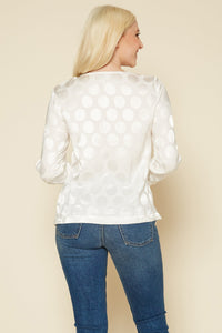 Women's Cross Front Crewneck Blouse Top - shopatkonus