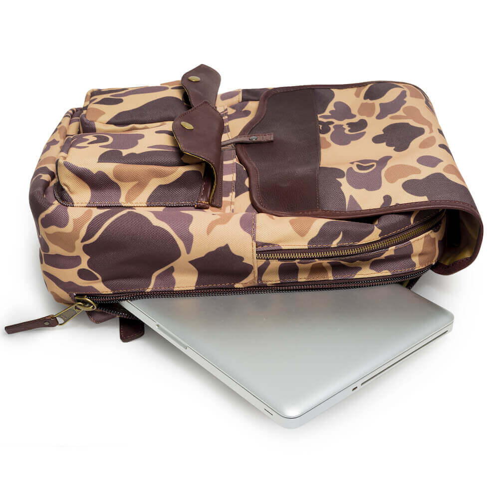 Campaign Waxed Canvas Backpack by Mission Mercantile Leather Goods