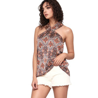 Pleione Women's Classic Halter V Top