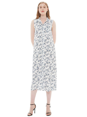 Classic Button-Down Collar Denim Shirt Dress for us