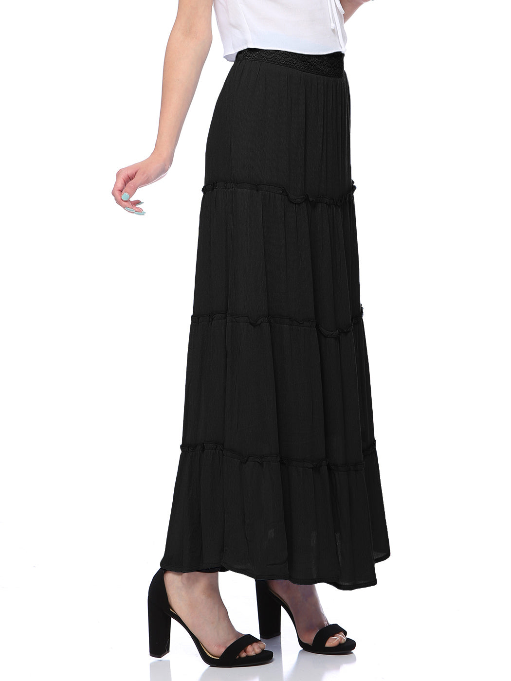 Nice Maxi Bohemian Layered Skirt