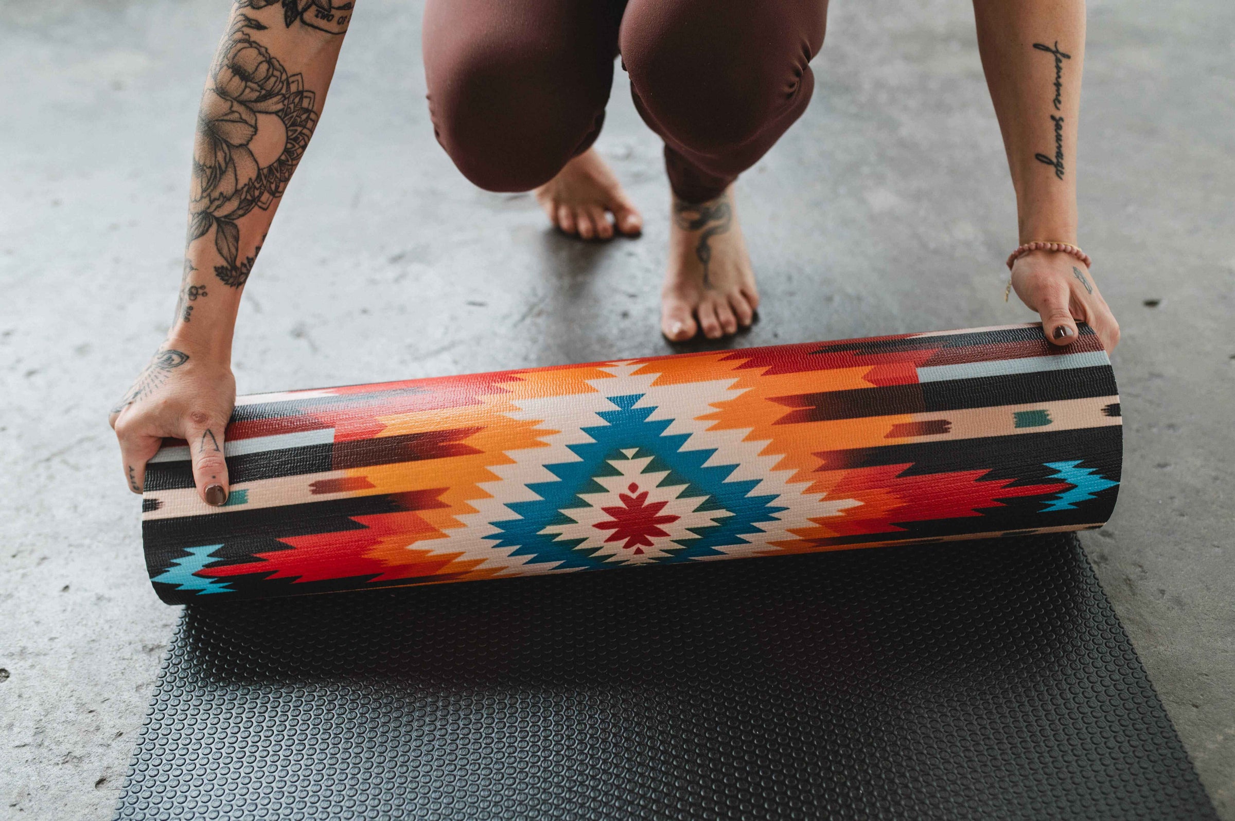 yoga mat 6mm thick printed