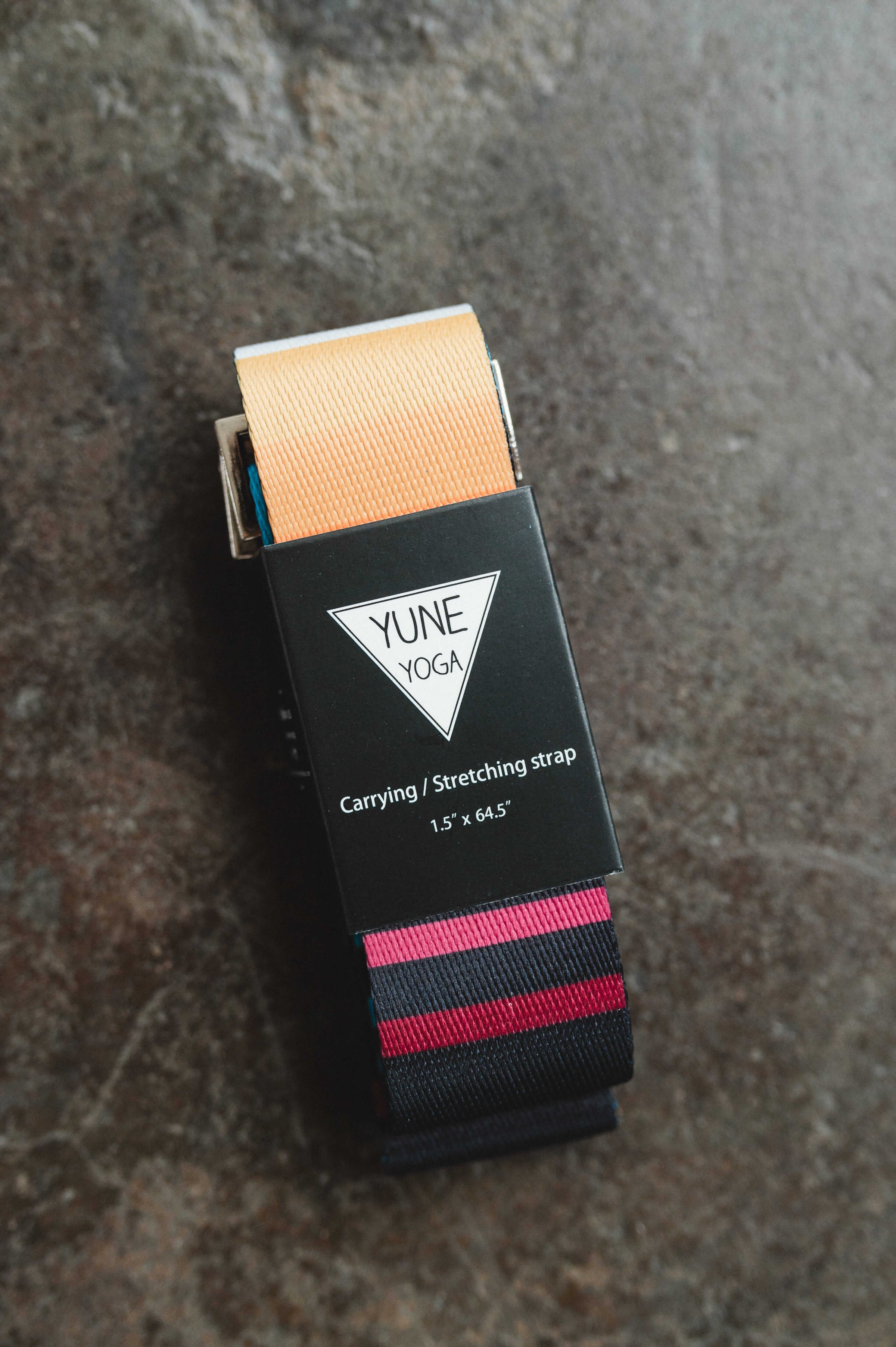 multi color yoga strap