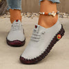 Round Toe Lace Up Sneakers