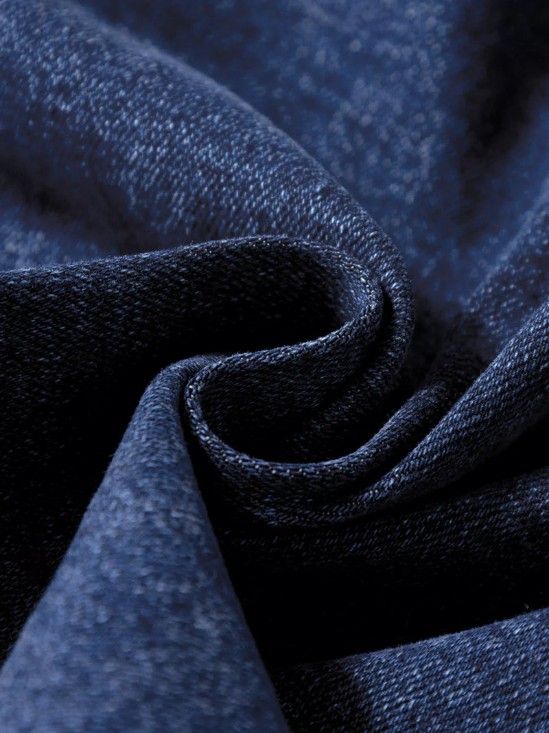 Close-up of blue textured fabric