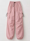 Full Size Drawstring Cargo Pants Plus Size