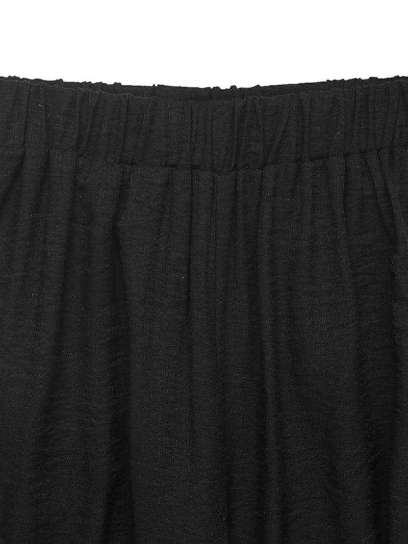 Close-up of black fabric with a textured surface