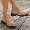 Side Zipper Ankle Boots