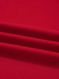 Close-up of red fabric with visible texture