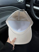 A view of the inside of Embroidered Letter Baseball Cap
