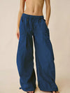 High-Waisted Cargo Wide-Leg Pants For Women