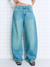 Wide Leg Washed Jeans| women's jeans designer| East Hills Casuals