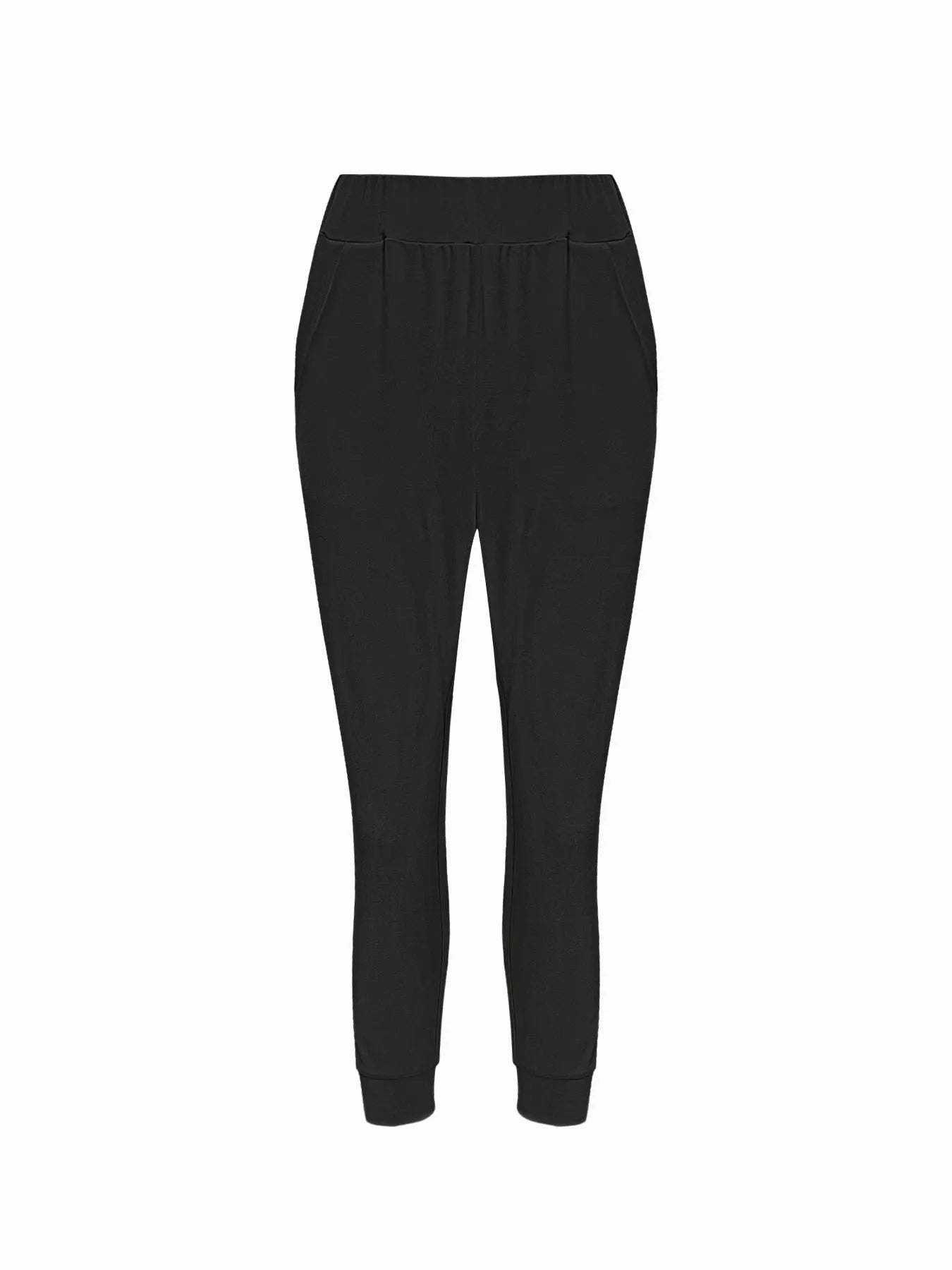 Black pants on a white background