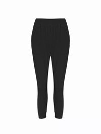 Black pants on a white background