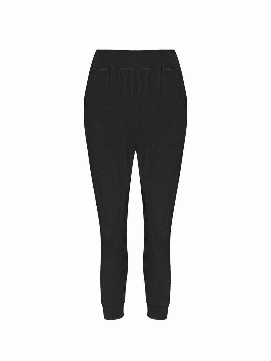 Black pants on a white background