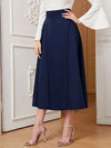 Women's Long Flowy A-Line Midi Skirt