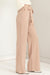 SEEKING SULTRY HIGH-WAISTED TIE-FRONT FLARED PANTS